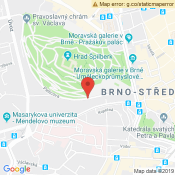 Google map: Pellicova 8b, Brno